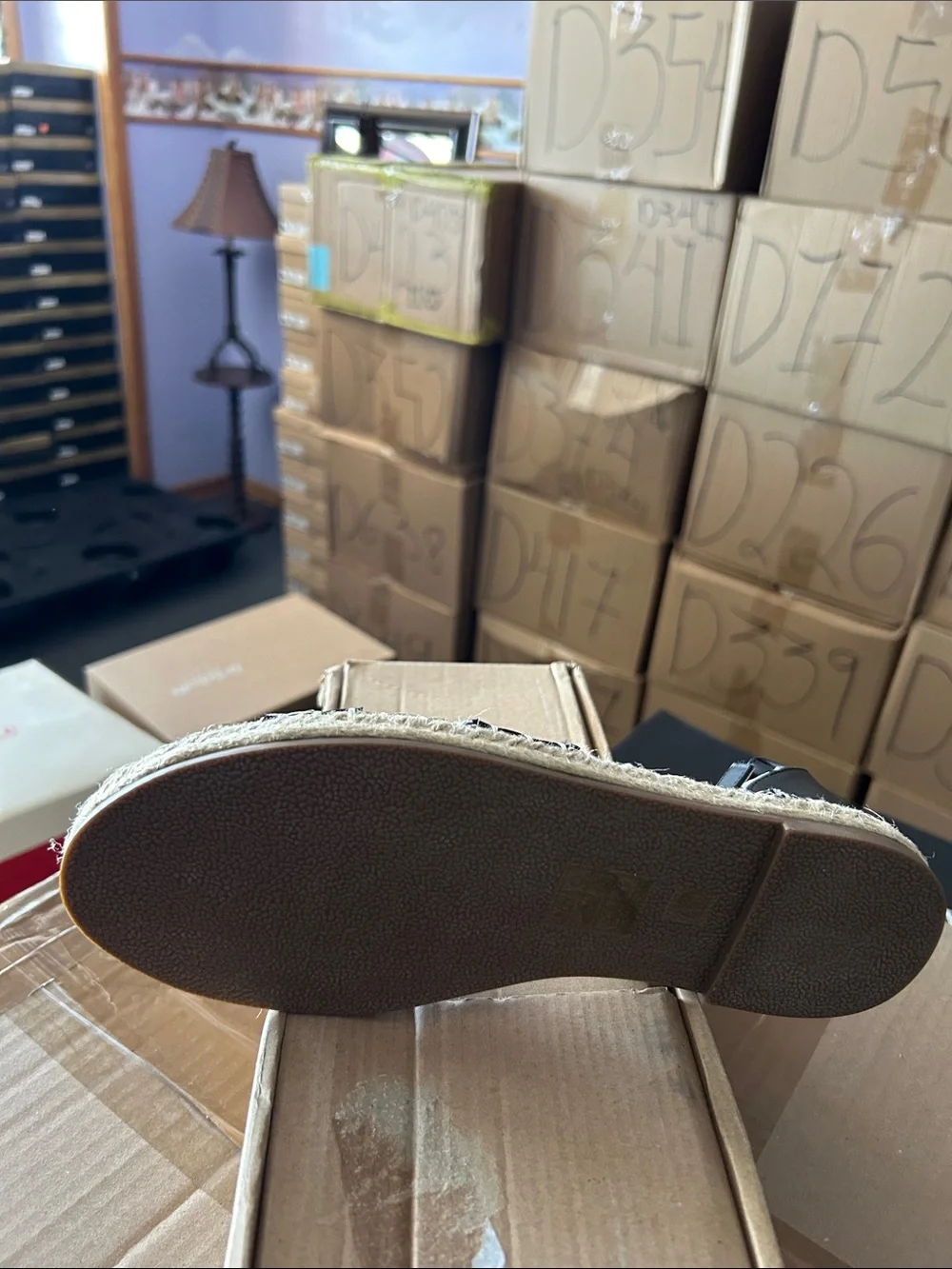 Journee Collection Black Cross‑Strap Espadrille Sandal (Wide) - Picture 4 of 4